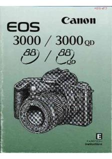 Canon EOS 3000 manual. Camera Instructions.